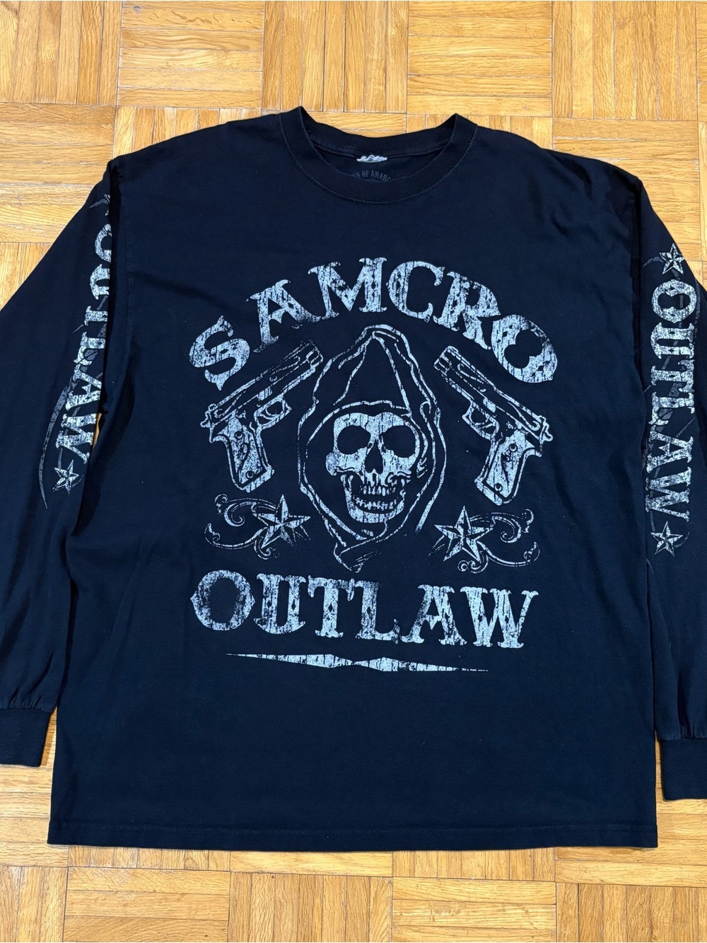Sons Of Anarchy Samcro Outlaw Graphic Long Sleeve Shirt